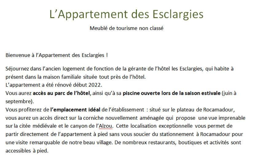 Des Esclargies * Rocamadour